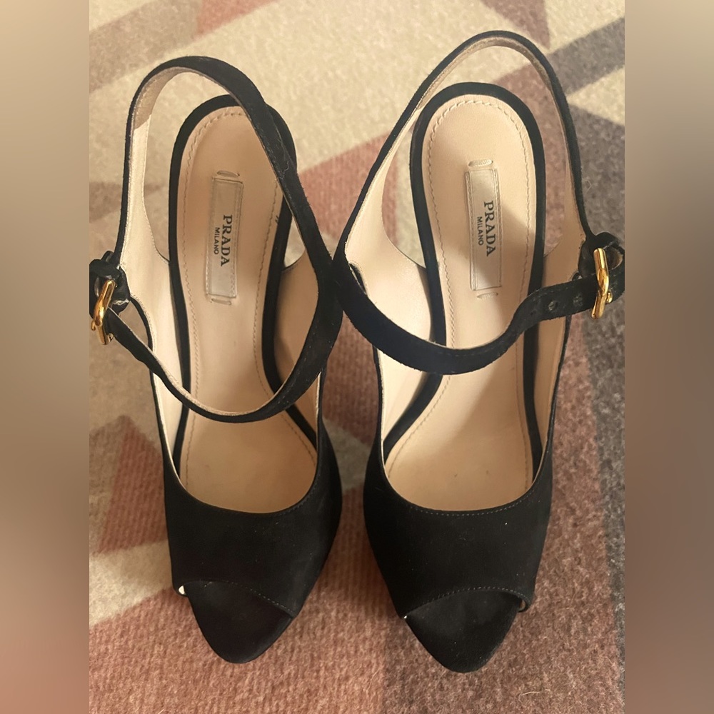 Prada Black Heels